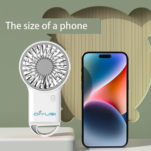 Mini Handheld Eyelash Fan for Women - USB Rechargeable 2000mAh, Portable for Travel & Outdoor, Orange Edition...