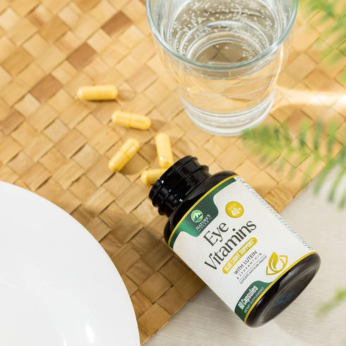 Eye Vitamin & Mineral Supplement with Lutein, Zeaxanthin, Bilberry & Zinc, Supports Eye Strain, Vision Health for Adults with Vitamins C & E, Non-...