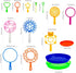 Roberly Bubble Wands Set, 15 Pack Big Bubble Wand Toy Set with Tray Bulk Funny Bubble Making Toys for Kids - Summer Outdoor Bubble Toys & Also Gif...