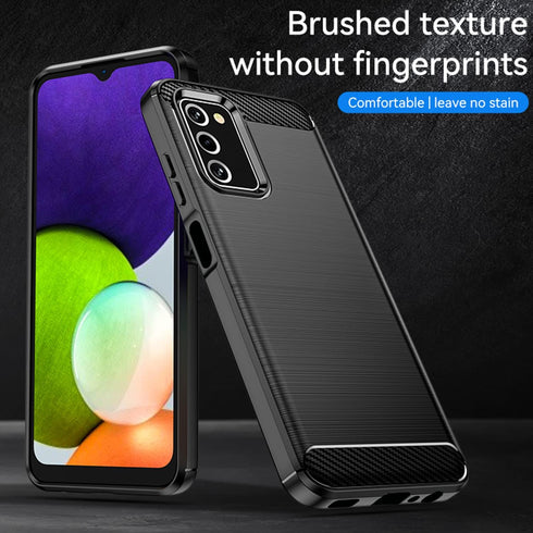 Osophter for Galaxy A03S Case,Samsung A03S Case with 2pcs Screen Protector Shock-Absorption Flexible TPU Rubber Protective Cell Phone Cover for Sa...