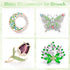 2000 Pieces Flat Back Gems Round Crystal Rhinestones 6 Sizes (1.5-6 Mm) with Pick up Tweezer and Rhinestones Picking Pen for Crafts Nail Face Art ...