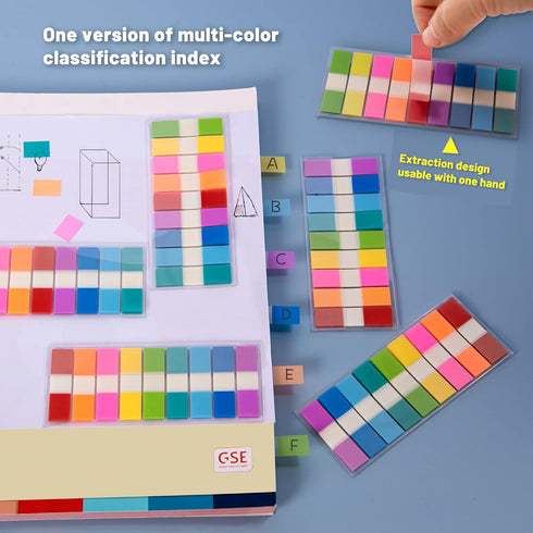 1440 Pieces, Transparent Sticky Notes, Page Markers, Book Tabs, Sticky Note Tabs, Sticky Tabs, Page Tabs, Pop Up Index Tabs, Tabs for Annotating B...