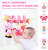 Jollybaby Baby Car Seat Stroller Toys, Plush Activity Hanging Spiral Activity Pram Crib with Music Box, Rattles, Squeaker for Babies Infant Boys G...