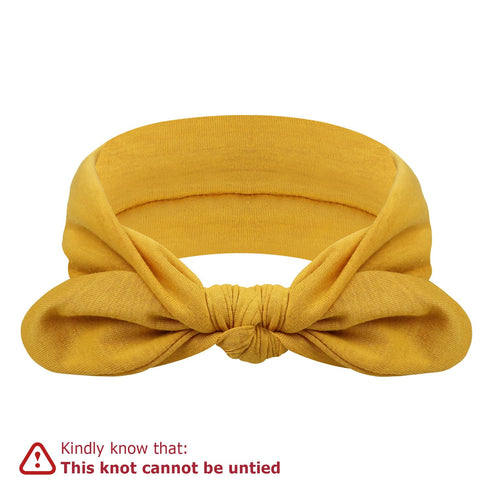 DRESHOW 4 Pack Headbands for Women Bow Knotted Hair Band Facial Cloth Rabbit Ears Running Sport Elastic Hair Wrap...