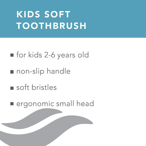 Premium Oral Care Kids Toothbrush for Gentle Cleansing, Ages 2-6, Colors May Vary, Pack of 3...