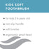 Premium Oral Care Kids Toothbrush for Gentle Cleansing, Ages 2-6, Colors May Vary, Pack of 3...