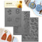 Keoker Pumpkin Polymer Clay Texture Sheets, Clay Texture Mat for Making Earrings Jewerly, Polymer Clay Earrings Tools (Fall texture sheet 1-3)...