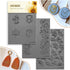 Keoker Pumpkin Polymer Clay Texture Sheets, Clay Texture Mat for Making Earrings Jewerly, Polymer Clay Earrings Tools (Fall texture sheet 1-3)...