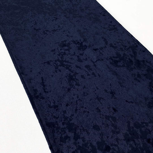 Koyal Wholesale Velvet Table Runner - Extra Long, Farmhouse Style, Velvet Linen (19 x 120-Inch, Navy Blue)...