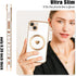 for iPhone 13 Magnetic Case, Luxury Cute Love Heart Design Plating Edge Case with MagSafe for Women Girls Soft TPU Shockproof Full Protective Case...