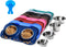 Hubulk Pet Dog Bowls 2 Stainless Steel Dog Bowl with No Spill Non-Skid Silicone Mat + Pet Food Scoop Water and Food Feeder Bowls for Feeding Small...