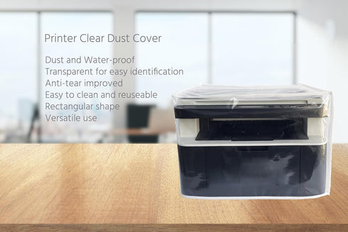Printer Dust Cover Clear Water Proof Transparent Protective Case Compatible with EPSON LQ-800/LX-90/Action2000/4000/4000S/T/4000X/LQ-510/LQ-510X/F...