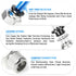TAILONZ PNEUMATIC Male Straight 4mm Tube OD x 1/8 Inch NPT Thread Push to Connect Fittings PC4-N1 (Pack of 2)...