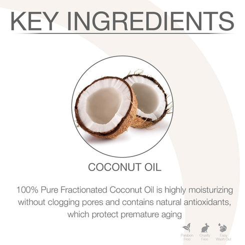 Bon Vital' Coconut Massage Gel Made with 100% Pure Fractionated Coconut Oil, Great for At-Home Use in Relaxing Back Massages & Neck Massages, Mois...