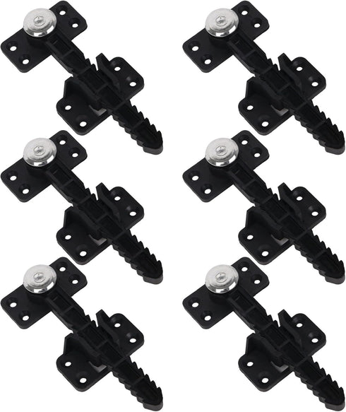 BQLZR 14x6cm Plastic Sectional Sofa Invisible Interlocking Sofa Connector Bracket with Hardware Rotate 360 Degree Pack of 6...