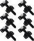 BQLZR 14x6cm Plastic Sectional Sofa Invisible Interlocking Sofa Connector Bracket with Hardware Rotate 360 Degree Pack of 6...