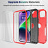 Phone Case for iPhone 13 and iPhone 14, Non-Slip Shockproof 10 Ft Military Dropproof Phone Case with 2 Tempered Glass Screen Protectors, 6.1 Inch ...
