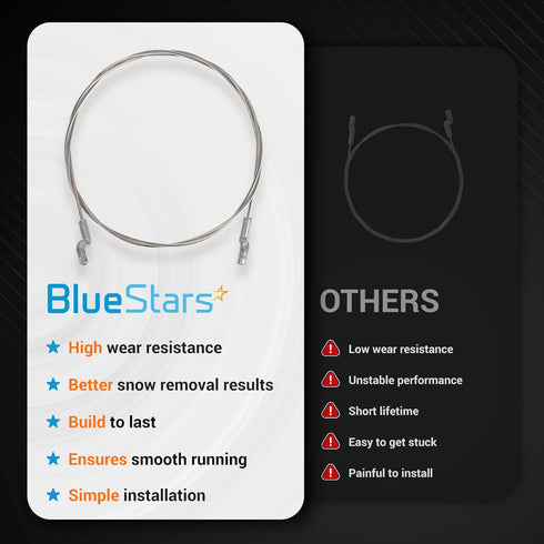 BlueStars 115-5682 Clutch Cable - for Toro CCR Powerlite Power Clear 621 ZR Power Clear 621 QZR Power Clear 621 QZE Toro CCR 6053 R Quick Clear Sn...