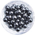 100Pcs Natural Crystal Beads Stone Gemstone Round Loose Energy Healing Beads with Free Crystal Stretch Cord for Jewelry Making (Hematite, 8MM)...