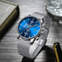 GOLDEN HOUR Mens Watch Fashion Sleek Minimalist Quartz Analog Mesh Stainless Steel Waterproof Chronograph Watches for Men with Auto Date...