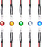 50pcs 12 Volt 5mm Red LED Lights Emitting Diodes Pre Wired 7.9 inch DC 12v LED Light Clear Lens Small LED Lamps (Multicolor)...