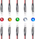 50pcs 12 Volt 5mm Red LED Lights Emitting Diodes Pre Wired 7.9 inch DC 12v LED Light Clear Lens Small LED Lamps (Multicolor)...