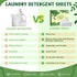 Laundry Detergent Sheets,90 Sheets (up to 180 loads) Eco Friendly Laundry Soap Sheets,Travel Laundry Detergent, No Plastic Jug,New Liquid-Less Tec...