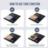 Flexzion Jewelry Scale Digital Pocket Scale 100g with 0.01g Precision Gram Scale, Portable Weighing Platform, Mini Scale for Gold, Silver, Coins, ...