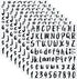 Outus 576 Pieces 8 Sheets Letters Stickers Self Adhesive Vinyl Letter Alphabet Number Stickers Mailbox Numbers Sticker, Decals for Classroom Decor...