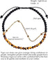 Jewever Layered Tiger Eye/Black Agate Anklet Bracelet for Women 14K Gold Plated Chain Anti-Anxiety Yoga Meditation Beach Foot Jewelry...