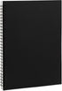 DSTELIN 10 inch x 7.5 inch, 100GSM, Blank Spiral Notebook, 1-Pack, Soft Cover, Sketch book, 120 Pages / 60 Sheets, (Black)...