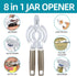Jar Opener, Multifunctional Jar Openers for Seniors, Stainless Steel Jar Lid Opener, Easy Twist Bottle Opener for Seniors with Arthritis...