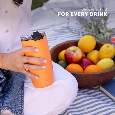 Simple Modern Travel Coffee Mug Tumbler with Flip Lid | Reusable Insulated Stainless Steel Cold Brew Iced Coffee Cup Thermos | Gifts for Women Men...