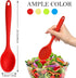 4 Pcs Mixing Spoons for Cooking, 8" Small Silicone Spoons Nonstick Heat Resistant Kitchen Spoon Silicone Serving Spoon Stirring Spoon for Kitchen ...
