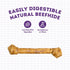 USA Beefhide Bones 15-17" Dog Chew Treats - Chicken Flavor, 1 Count/1 Pack...