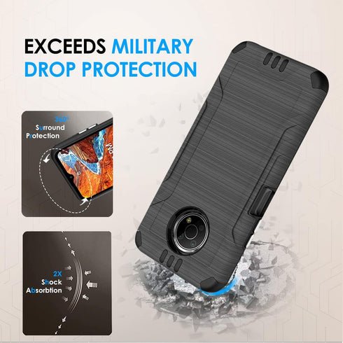 HRWireless Compatible for Nokia G300 5G (N1374DL) 6.5” Phone CaseSeries with Premium Original Minimalistic Design for Shock Absorption, Accidental...