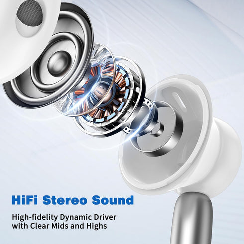 USB C Wired Headphones for Samsung Galaxy S24 S23 Ultra S22 S21, HiFi Stereo Type C Earbud Magnetic Earphone Microphone Volume Control for Apple i...