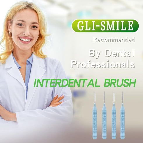 Slim Interdental Brushes, Orthodontic Brushes for Braces, Oral Dental Hygiene Flosser Cleaning Tool for Deep Cleaner 0.7-0.8mm Medium/Large Gaps 3...