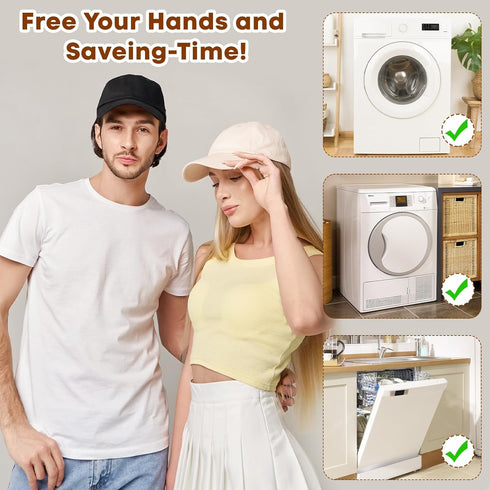 SelfTek Cap Washer for Baseball Caps,2Pack Hat Cleaner for Baseball Caps,Baseball Hat Washer Mesh Bags Compatible with Many Baseball Cap Washing C...
