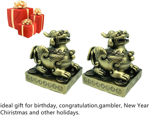 Betterdecor Feng Shui Pi Yao/Pi Xiu Decoration Statue for Protection and Wealth Luck...