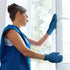4 Pair Microfiber Dusting Mittens Reusable Women Cleaning Mittens with Thumb for Kitchen (Black, Dark Blue, Khaki, Gray)...