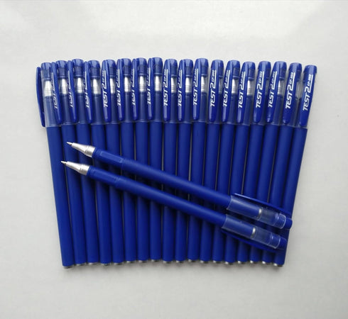 20 Pcs Gel Blue Pens,0.5mm Gel Ink Pens,Blue Barrel,Premium Blue Ink and Comfort Grip For Note Taking Office School Supply.(Blue ink)...