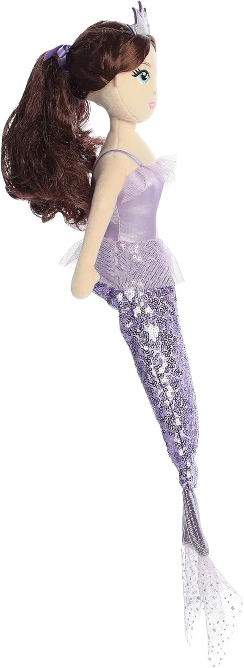 Aurora® Enchanting Sea Sparkles™ Tutu Sparkles™ Iris Stuffed Doll - Imaginative Play - Magical Companions - Purple 18 Inches...