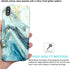 JIAXIUFEN Compatible iPhone X iPhone Xs Case Gold Sparkle Glitter Blue Marble Slim Shockproof Flexible Bumper TPU Soft Case Rubber Silicone Cover ...