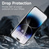 [6 in 1 for iPhone 15 Pro Max Screen Protector, 2 Pack iPhone 15 Pro Max Back Screen Protector with 2 Pack Camera Lens Protector and Front Screen ...