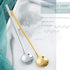 Stainless Steel Coffee Spoons, 6.7 Inch Stirring Spoons, Cocktail Stirring Spoons for Coffee Tea Dessert Cake Ice Cream Cappuccino (Round-Silver-4...
