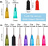 BENECREAT 8PCS Multi Purpose DIY Precision Tip Applicator Bottles 1/1.7 Ounce Needle Tip Glue Bottles with 8 Caps and 18 Tips for DIY Quilling, Cr...