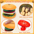 Montessori Toys for 2, 3, 4, 5, Year Old, Wooden Burger Stacking Toys, Fine Motor Toys for Kids Boys Girls, Ideal Preschool Educational and Learni...