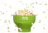 The Original Proper Popper Microwave Popcorn Popper, Silicone Popcorn Maker, Collapsible Bowl BPA Free & Dishwasher Safe - (Green)...
