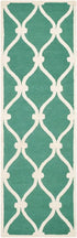 SAFAVIEH Cambridge Collection Accent Rug - 2' x 3', Teal & Ivory, Handmade Moroccan Wool, Ideal for High Traffic Areas in Entryway, Living Room, B...